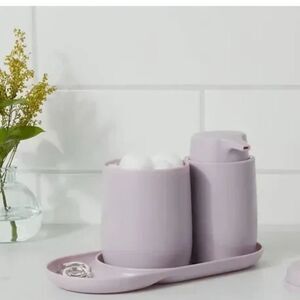 Room Essentials Lavender Three Piece Bath Set NWT